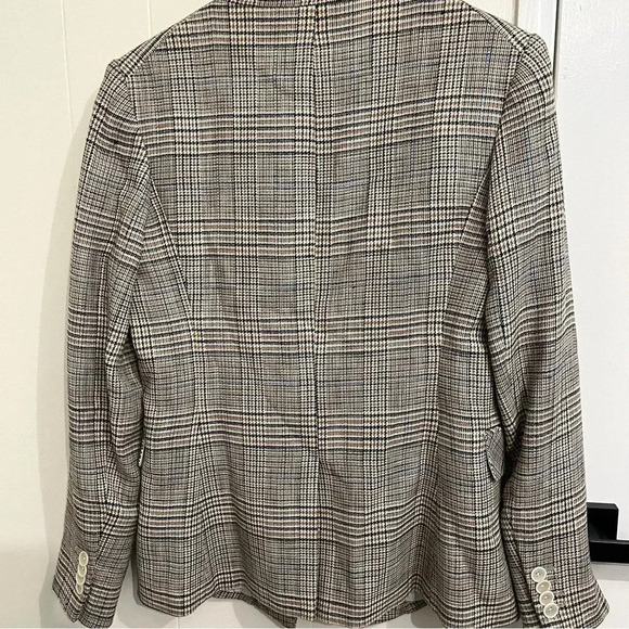 Veronica Beard Orchid brown houndstooth jacket size 10 - Picture 13 of 16